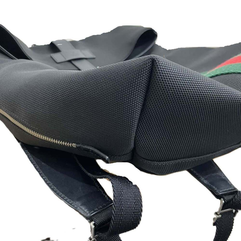 GUCCI Black Canvas Backpack - Picture 4 of 10